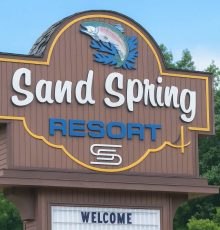 Sand Spring Resort Sign